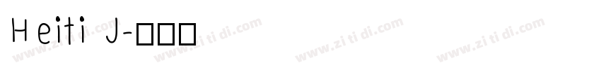 Heiti J字体转换